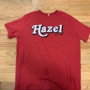 Hazel Boutique Oversized fit tshirt Red- size medium